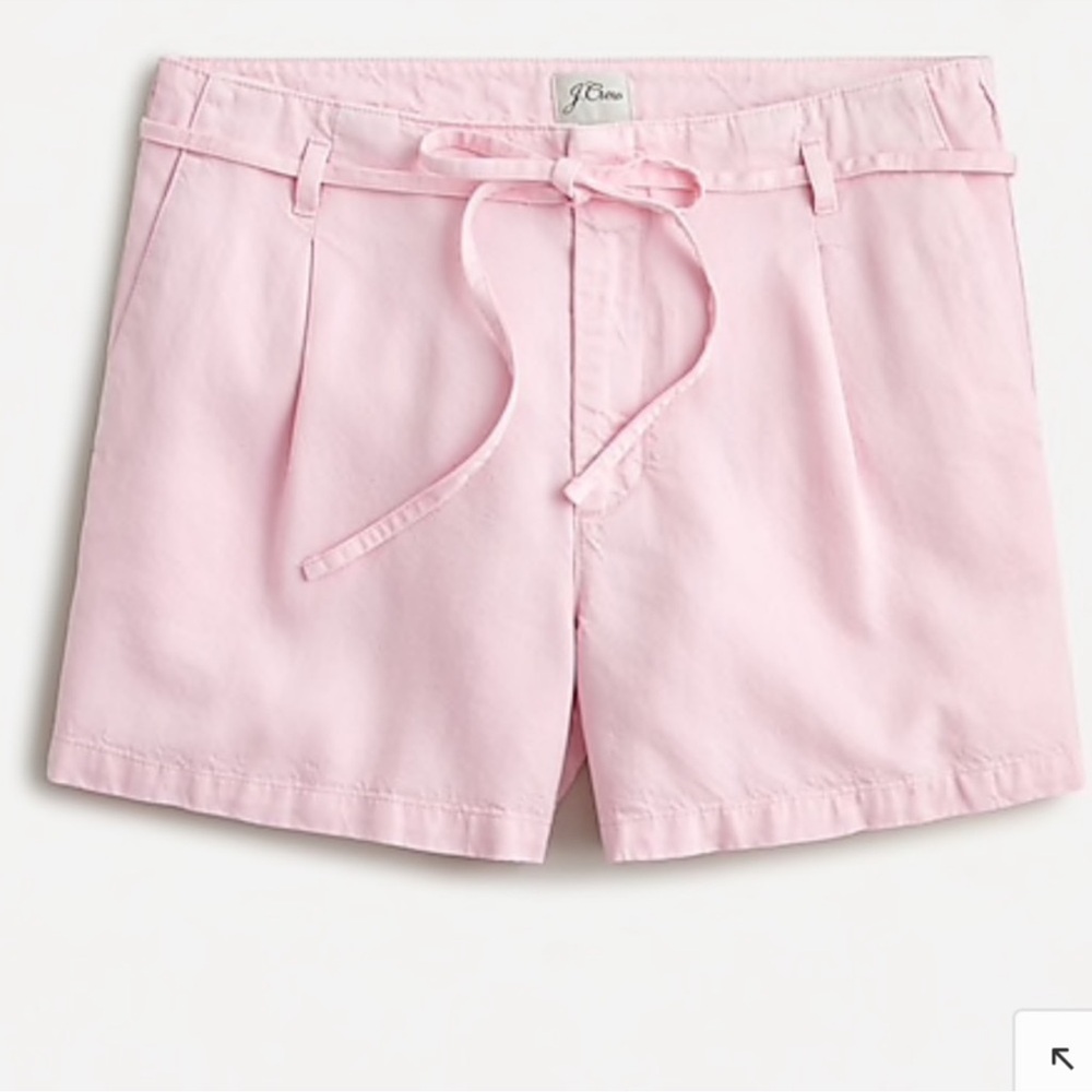 J. Crew Trouser Shorts with Tie Waist Belt